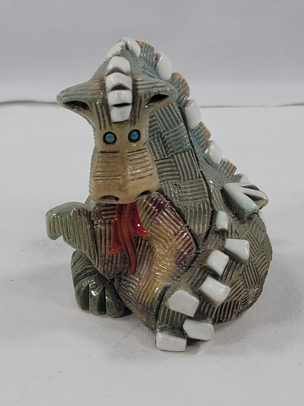 Artesania Rinconada Fire Breathing Dragon Figurine Hand Carved Sculpture Animals